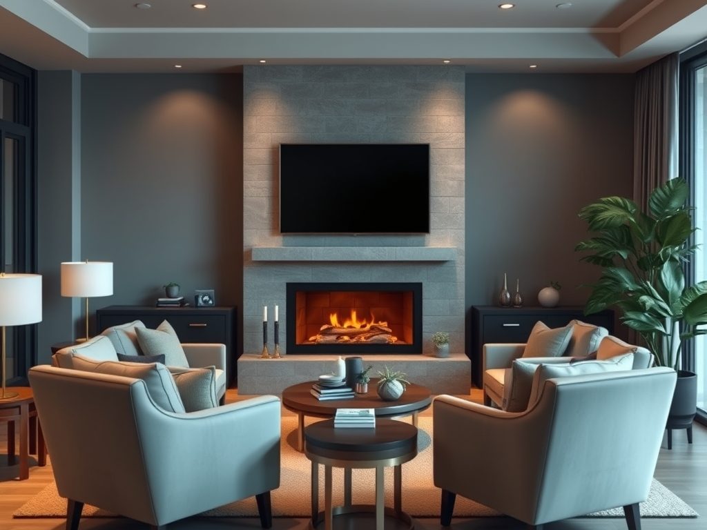 Układ mebli wokół kominka i telewizora w salonie: praktyczne zasady i najczęstsze wyzwania aranżacyjne