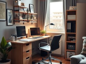 Home office w małym mieszkaniu: praktyczne sposoby na funkcjonalne i wygodne miejsce do pracy