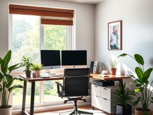 Jak ergonomicznie ustawić biurko względem okna, by uniknąć odblasków i zmęczenia wzroku